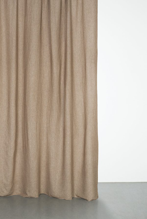 Recycled Wool Curtains Mid-Weight in Tobacco Colour Supply