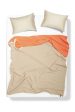 Cotton Blanket or Bedspread Maxi XL in Orange & Clay Beige Colors Fashion