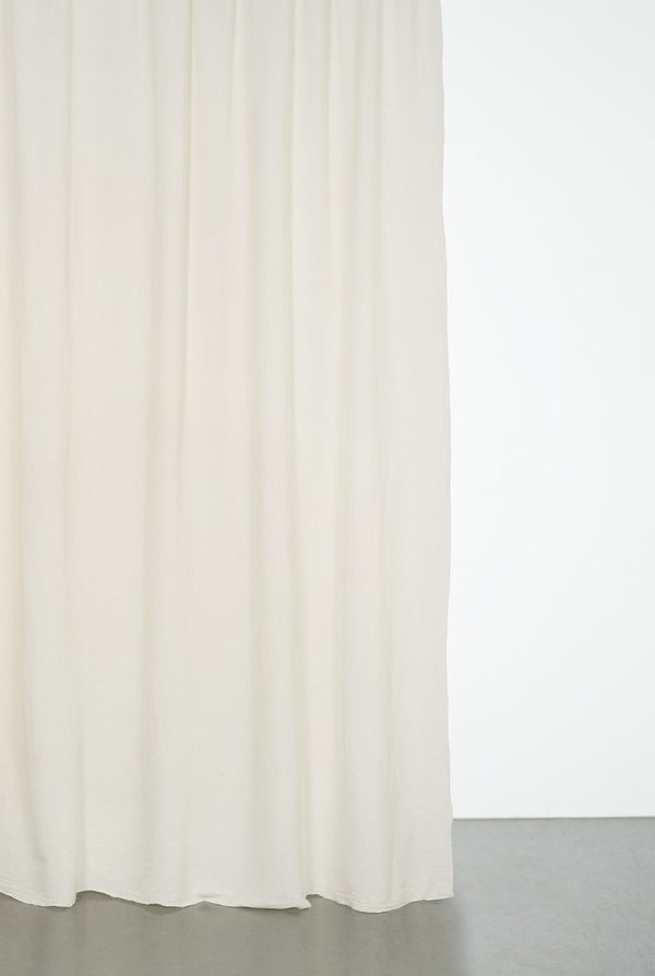 Recycled Wool Curtains Mid-Weight in Natural White Colour Hot on Sale