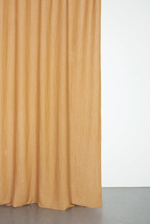 Recycled Wool Curtains Mid-Weight in Camel Colour Online now