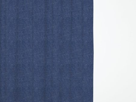 Recycled Wool Curtains Mid-Weight in Denim Blue Colour Fashion