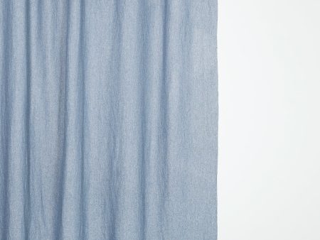 Recycled Wool Curtains Mid-Weight in Light Denim Colour Online now