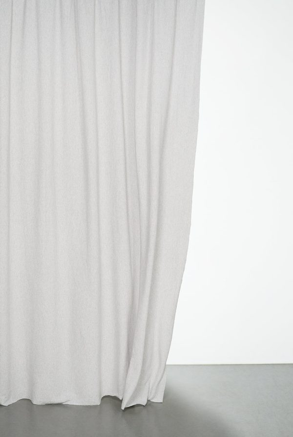 Recycled Wool Curtains Mid-Weight in Light Grey Colour Hot on Sale