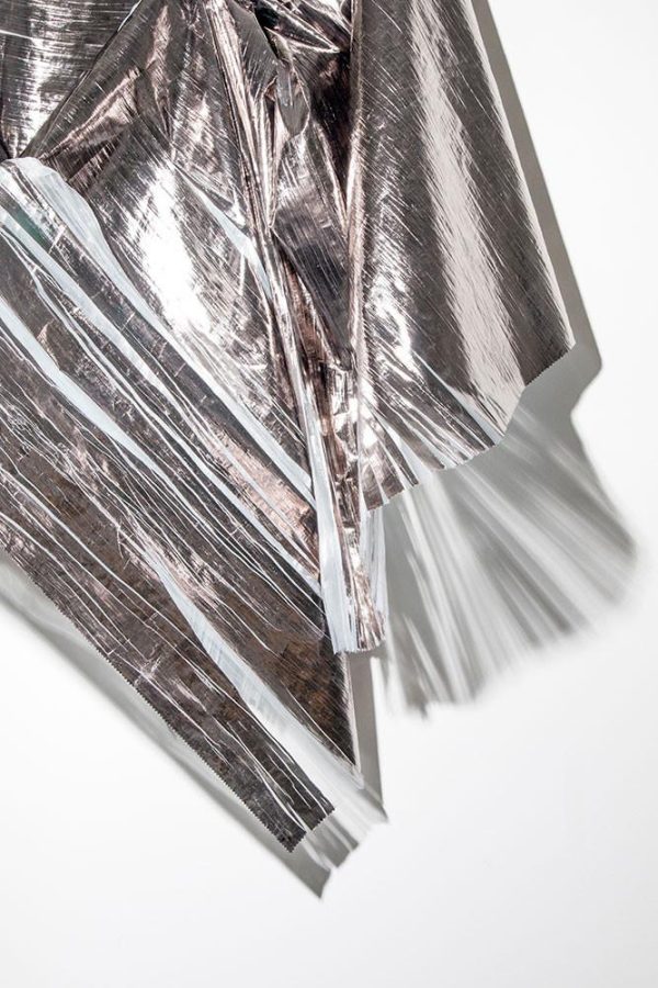 CANDY METALLIC SHEER CURTAIN FABRIC - 4 COLOURS- HAUTE COUTURE COLLECTION ELLE DECOR Online Hot Sale