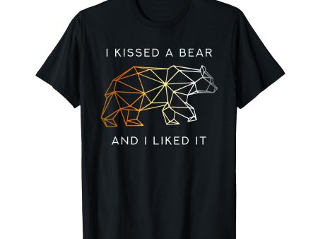 180g cotton round neck single side printed t-shirt, I kissed a bear and I loved it funny gay pride t-shirt, casual t-shirt for men and women, perfect t-shirt for holiday gifts, Christmas gifts, 2025 gifts, New Year gifts Online now