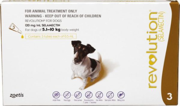 Revolution Flea Treatment For Dogs 5-10kg - 3 Pack Fashion