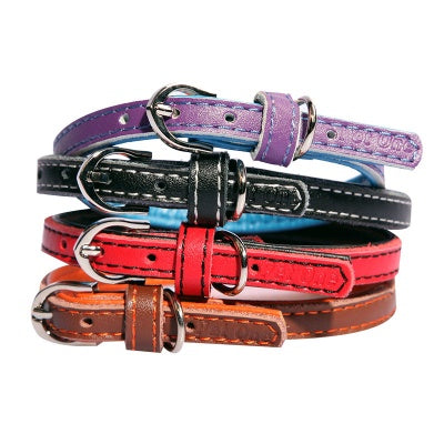 PET ONE LEATHER PUPPY COLLAR For Cheap