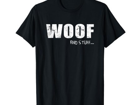 180g Cotton Round Neck Single Side Printed T-Shirt, Gay Bear Pride T-Shirt - Woof And Stuff T-Shirt, Casual T-Shirt for Men and Women, Perfect T-Shirt for Holiday Gifts, Christmas Gifts, 2025 Gifts, New Year Gifts Online now