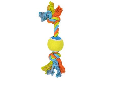 D TOY ROPE BONE W TENNIS BALL 31CM Online