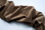 Velvet Curtain in Mokka Color - Extra Wide For Cheap