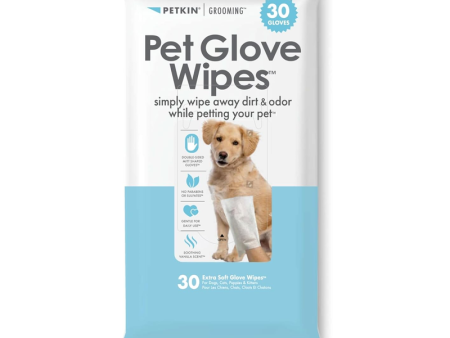 PETKIN PET GLOVE WIPES 30pk For Sale