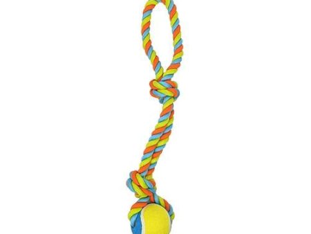 D TOY ROPE TUG W TENNIS BALL Supply