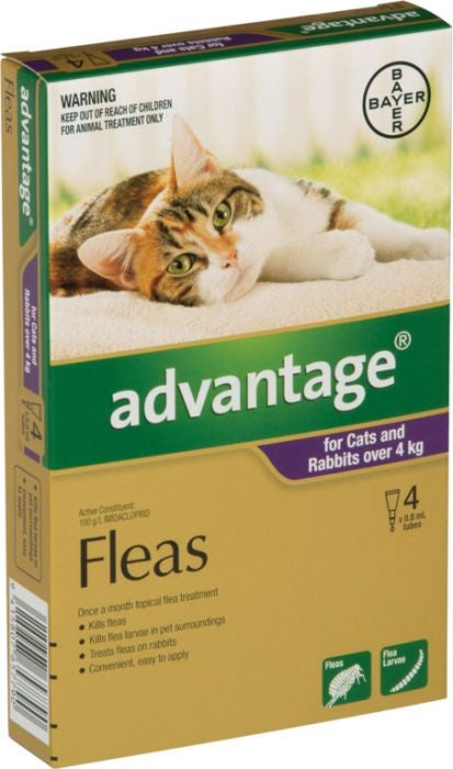 Advantage Flea Treatment For Cats & Rabbits Over 4kg Cheap