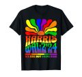 180g cotton round neck single side printed t-shirt, Harris Waltz 2024 We Won t Look Back Gay Pride LGBT T-shirt, casual t-shirts for men and women, perfect t-shirt for holiday gifts, Christmas gifts, 2025 gifts, New Year gifts Online Hot Sale