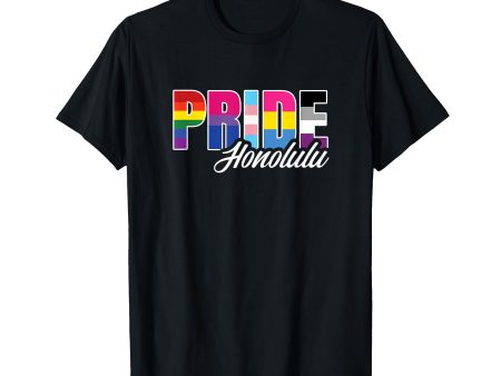 180g cotton round neck single side printed t-shirt, Honolulu Hawaii gay pride shirt lesbian bisexual transgender pansexual, casual t-shirts for men and women, perfect t-shirt for holiday gift, Christmas gift, 2025 gift, New Year gift For Sale