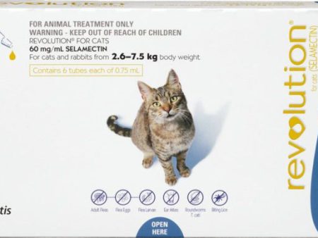 Revolution Flea Treatment For Cats 2.6-7.5kg - 3 Pack For Cheap