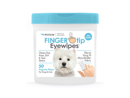 PETKIN FINGER TIP WIPES 50pk on Sale