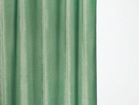 Velvet Curtain in Green Tea Color - Extra Wide Online Sale