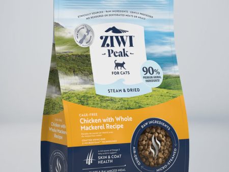 ZIWI PEAK STEAM & DRIED CAT FOOD 800g Online now