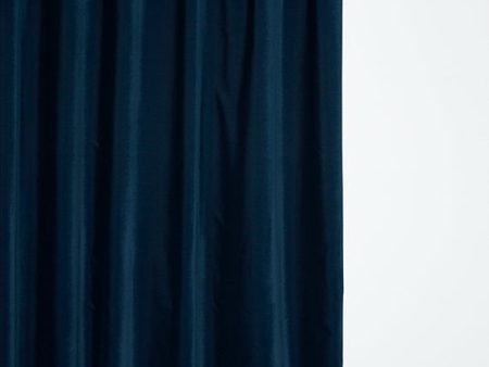 Velvet Curtain in Indigo Color - Extra Wide For Sale