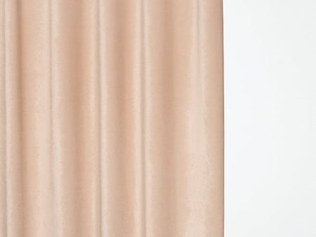 Velvet Curtain in Blush Color - Extra Wide Fashion