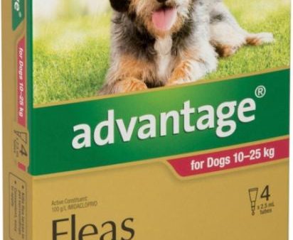 Advantage Flea Treatment For Dogs 10-25kg - 4 Pack Sale