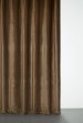 Velvet Curtain in Mokka Color - Extra Wide For Cheap