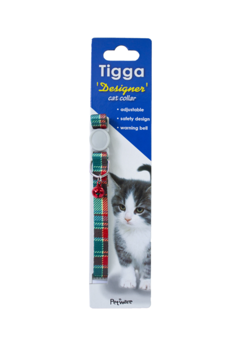 TIGGA TEXTILE CAT COLLAR For Discount