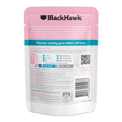 BLACK HAWK ORIGINAL KITTEN CHICKEN FISH GRAVY 85G Fashion