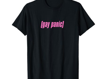 180g cotton round neck single side printed t-shirt, gay panic fear you meme queer LGBT protest pride t-shirt, casual t-shirt for men and women, perfect t-shirt for holiday gift, Christmas gift, 2025 gift, New Year gift For Sale