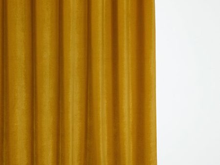 Velvet Curtain in Honey Color - Extra Wide Online now