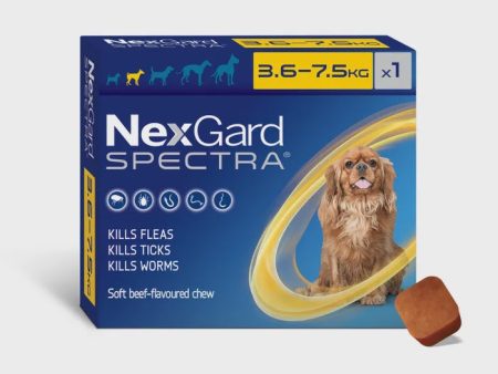 NEXGARD SPECTRA FLEA, TICK & WORM CHEWABLE SINGLE Fashion