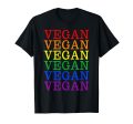 180g cotton round neck single side printed T-shirt, LGBT vegan rainbow gay pride queer vegetarian vintage gift T-shirt, casual T-shirt for men and women, perfect T-shirt for holiday gift, Christmas gift, 2025 gift, New Year gift Online Hot Sale