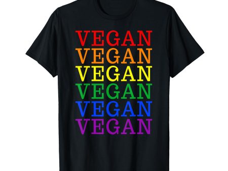 180g cotton round neck single side printed T-shirt, LGBT vegan rainbow gay pride queer vegetarian vintage gift T-shirt, casual T-shirt for men and women, perfect T-shirt for holiday gift, Christmas gift, 2025 gift, New Year gift Online Hot Sale