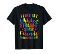 180g cotton round neck single side printed t-shirt, like my whiskey straight but my friends anyway gay pride t-shirt, casual t-shirts for men and women, perfect t-shirt for holiday gift, Christmas gift, 2025 gift, New Year gift Sale