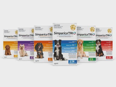 SIMPARICA TRIO FLEA, TICK & WORM CHEWABLE TREATMENT (3 PK) For Cheap